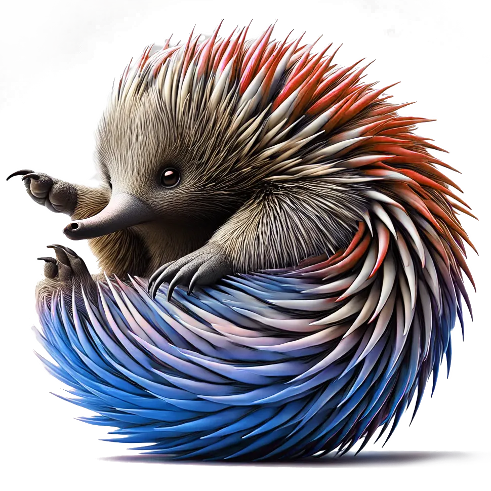 spiky echidna call to action image